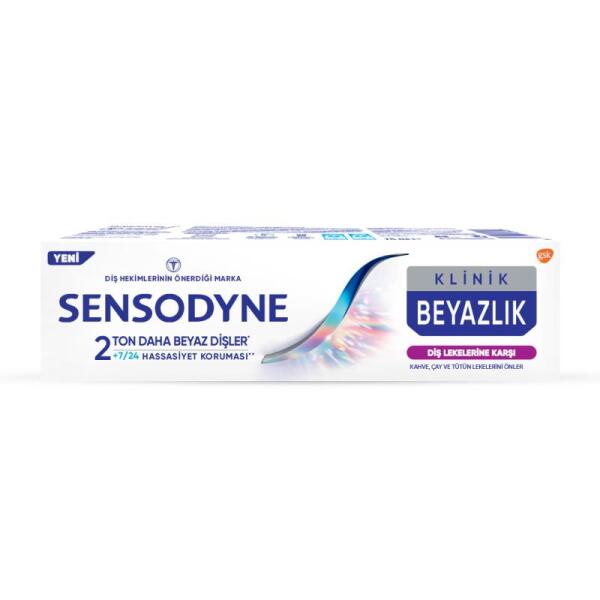 Sensodyne Klinik Beyazlık Diş Lekelerine Karşı Florürlü Diş Macunu 75 ml - SENSODYNE