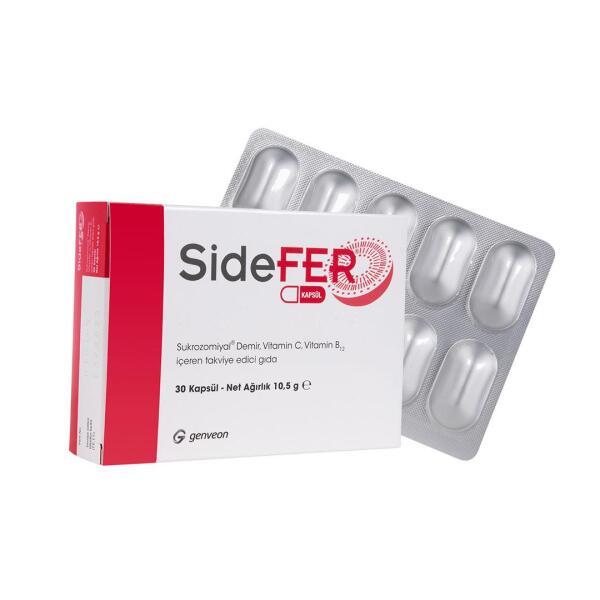Sidefer Sukrozomiyal Demir - Vitamin C - Vitamin B - GENERİCA