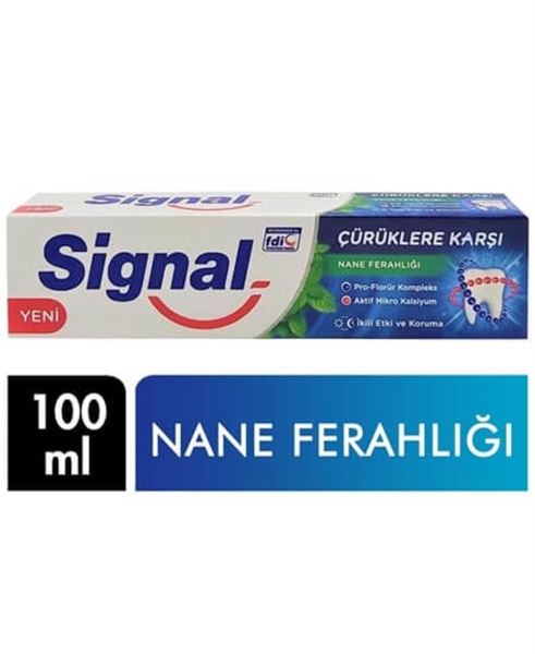 Signal Çürüklere Karşı 100 ml Diş Macunu Nane Ferahlığı - SİGNAL