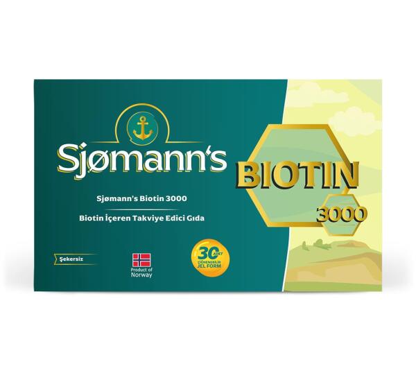 Sjomanns Biotin 3000 mcg 30 Çiğnenebilir Jel Form - EASYVİT
