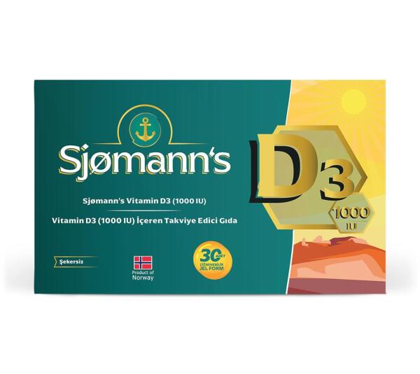 Sjomanns Vitamin D3 1000 IU Çiğnenebilir Jel Form - EASYVİT