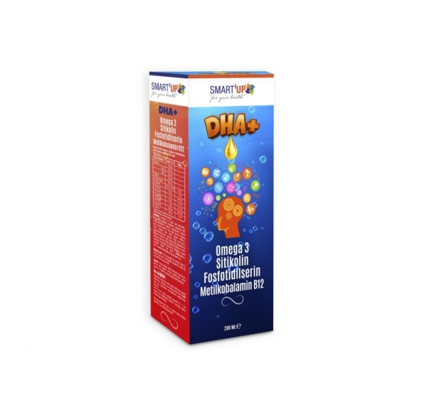 Smart Up Sitikolin Dha Omega 3 Ve Fosfatidilserin İceren Balık Yağı B12 (200 Ml) - SMART UP