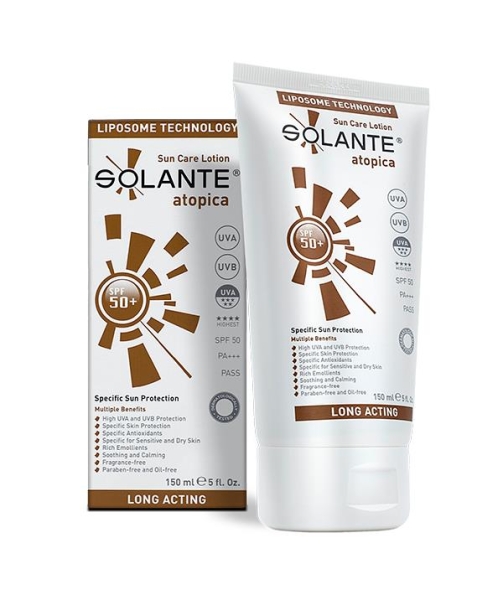Solante Atopica Sun Care Lotion Spf 50+ 150 ml Atopik Dermatitli Ciltler Güneş Losyonu - SOLANTE