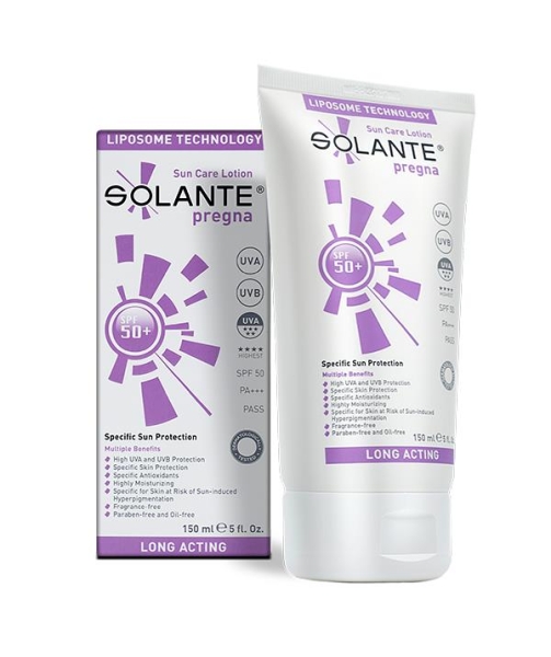 Solante Pregna Spf 50+ 150 ml Gebelik Dönemi İçin Özel Güneş Koruyucu - SOLANTE