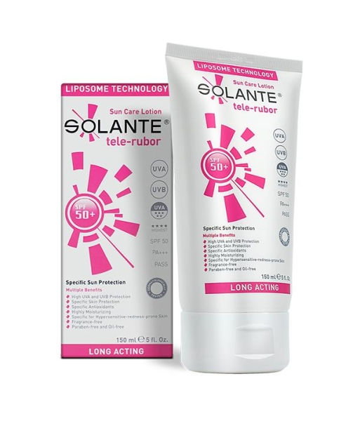 Solante Tele-Rubor Sun Care Lotion Spf 50+ 150 ml Kızarıklık Önleyici Güneş Losyonu - SOLANTE