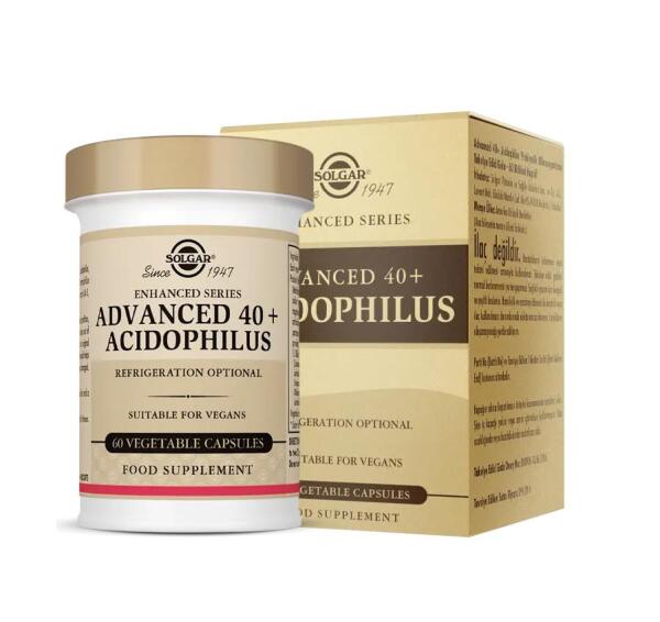 Solgar Advanced 40+ Acidophilus 60 Kapsül - SOLGAR