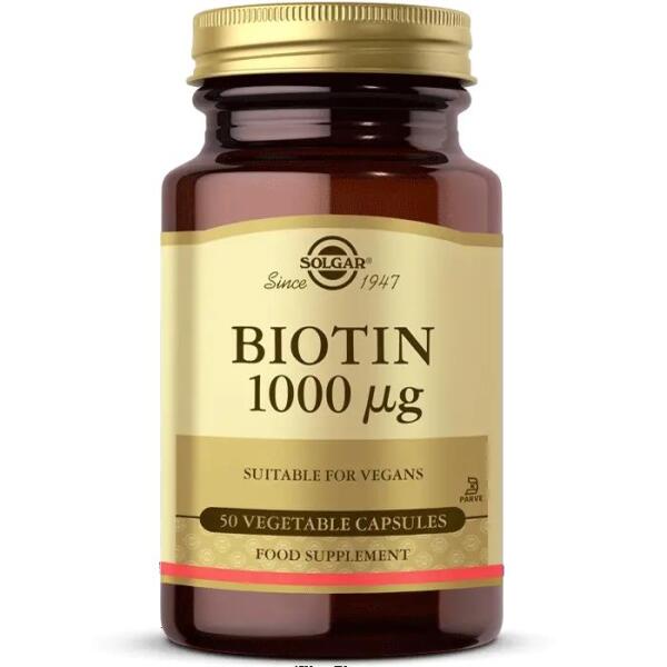 Solgar Biotin 1000 mcg 50 Kapsül - SOLGAR