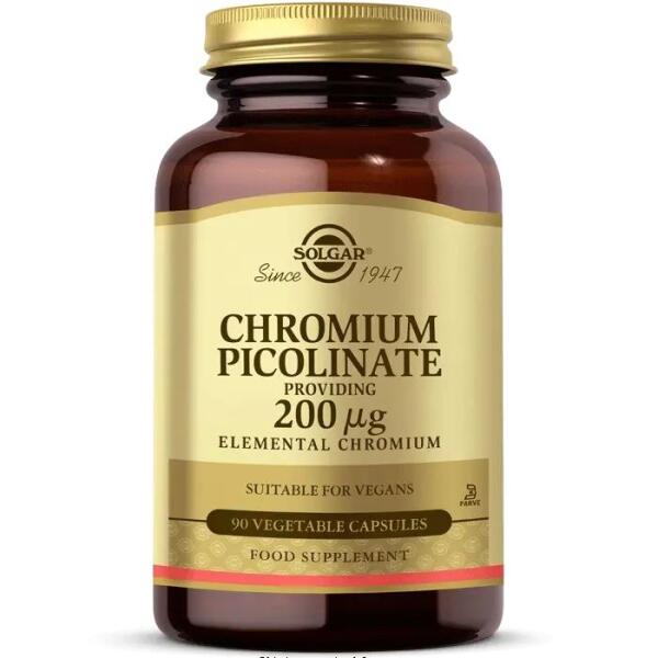 Solgar Chromium Picolinate 200 mcg 90 Kapsül - SOLGAR