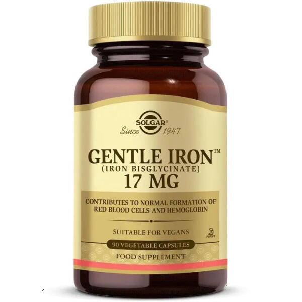 Solgar Gentle Iron 17 mg 90 Kapsül - SOLGAR