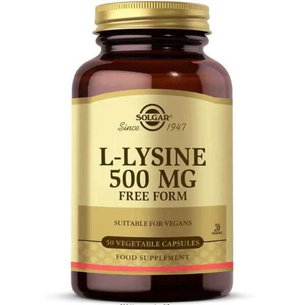 Solgar L-Lysine 500 mg 50 Kapsül - SOLGAR