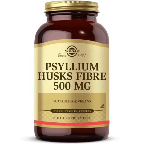 Solgar Psyllium Husks Fibre 500 mg 200 Kapsül - SOLGAR