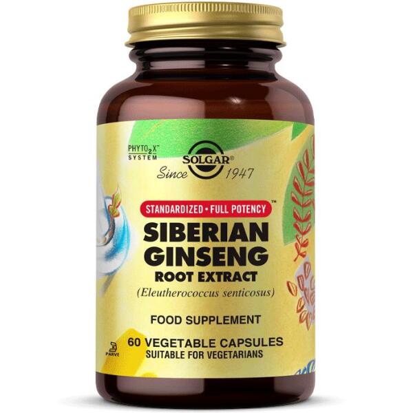 Solgar Siberian Ginseng Root Extract 60 Kapsül - SOLGAR