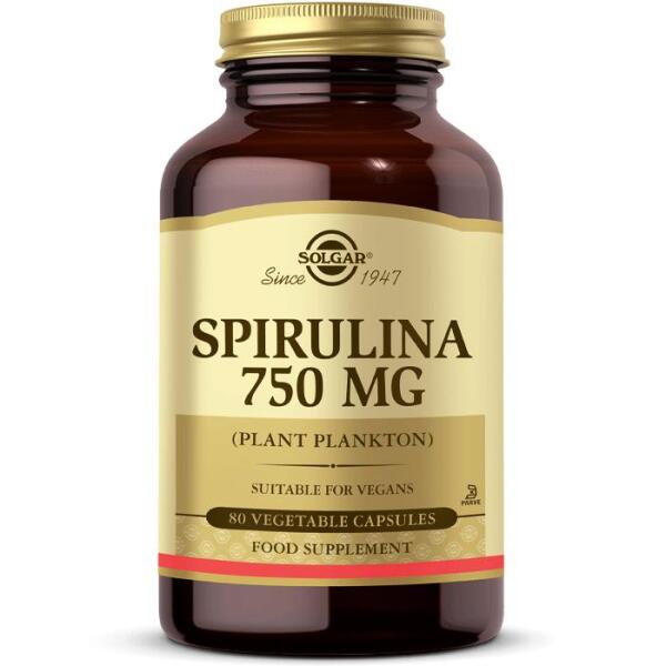 Solgar Spirulina 750 mg 80 Kapsül - SOLGAR