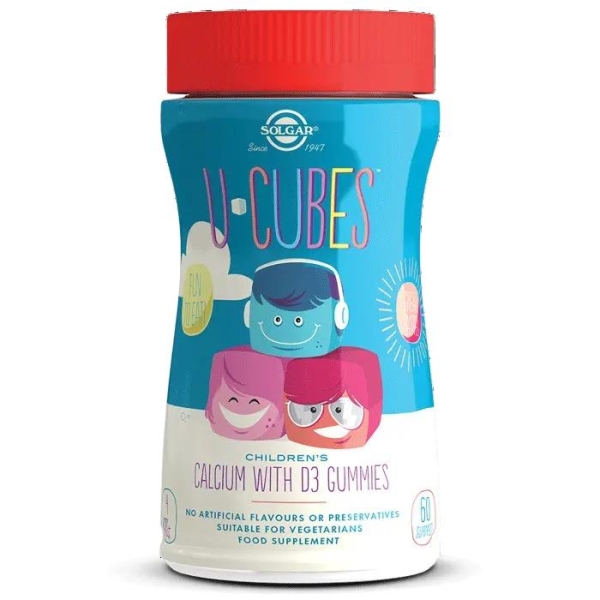 Solgar U-Cubes Calcium with D3 Gummies 60 Tablet - SOLGAR