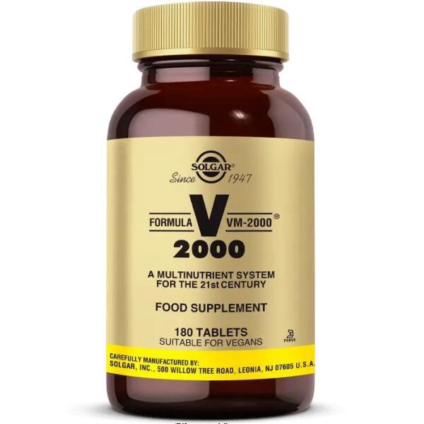 Solgar VM 2000 Multi Vitamin 180 Tablet - SOLGAR