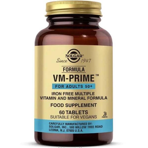 Solgar Vm Prime Multi Vitamin(+50 Yaş) 60 tablet - SOLGAR