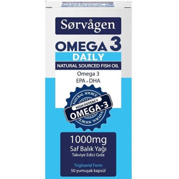 Sorvagen Omega 3 Daily Saf Balık Yağı 50 Kapsül - SORVAGEN