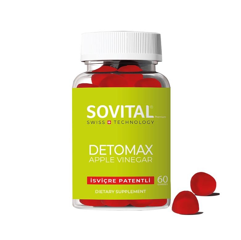Sovital Detomax Detox Zayıflama Kilo Kontrol Diyet Vegan Gummy - 1