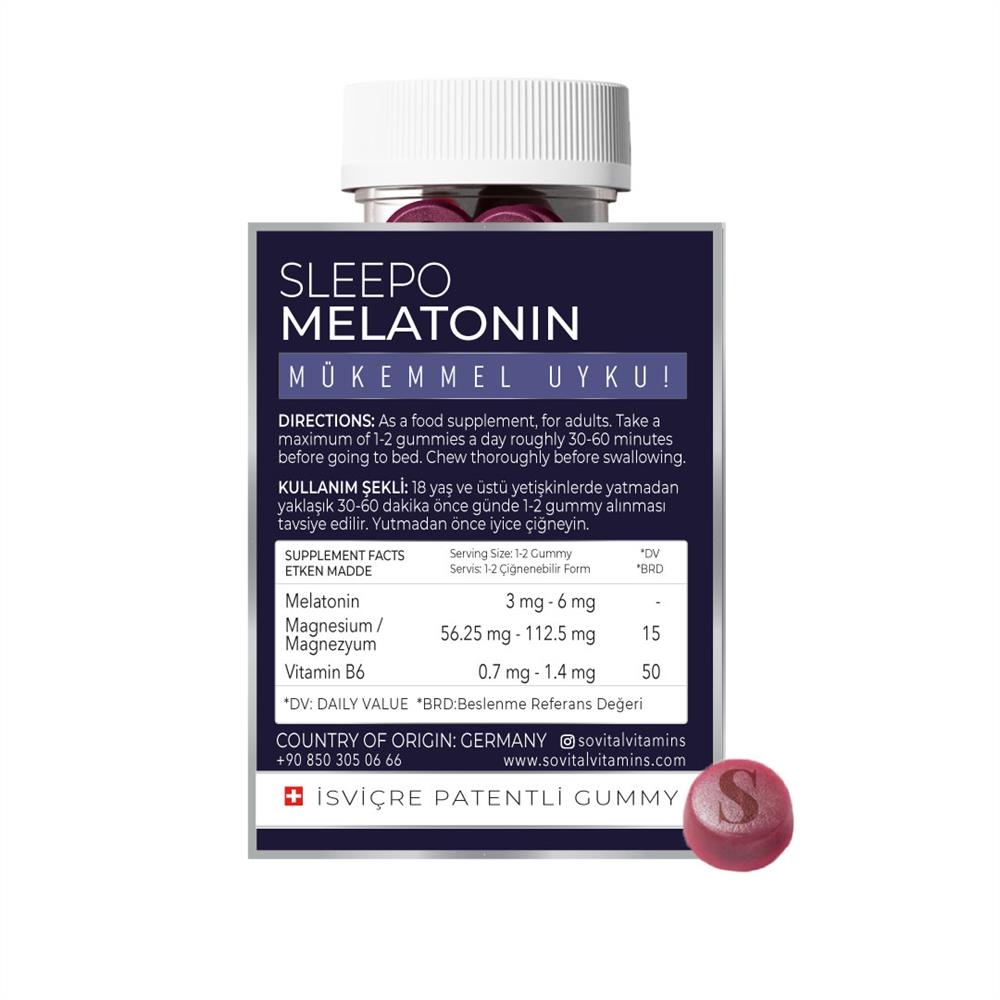 Sovital Sleepo Melatonin 60 Vegan Gummies - 2