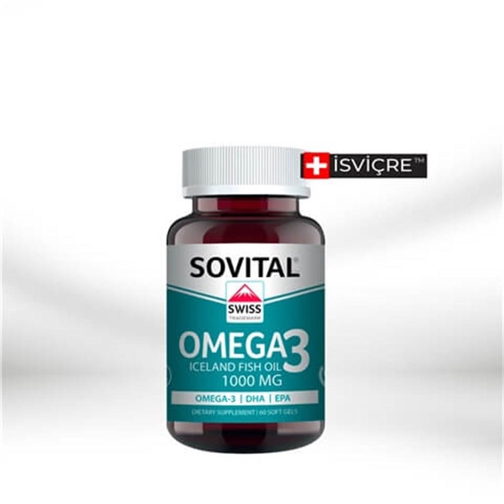 Sovital Vitamins Omega 3 60 Yumuşak Kapsül - 1