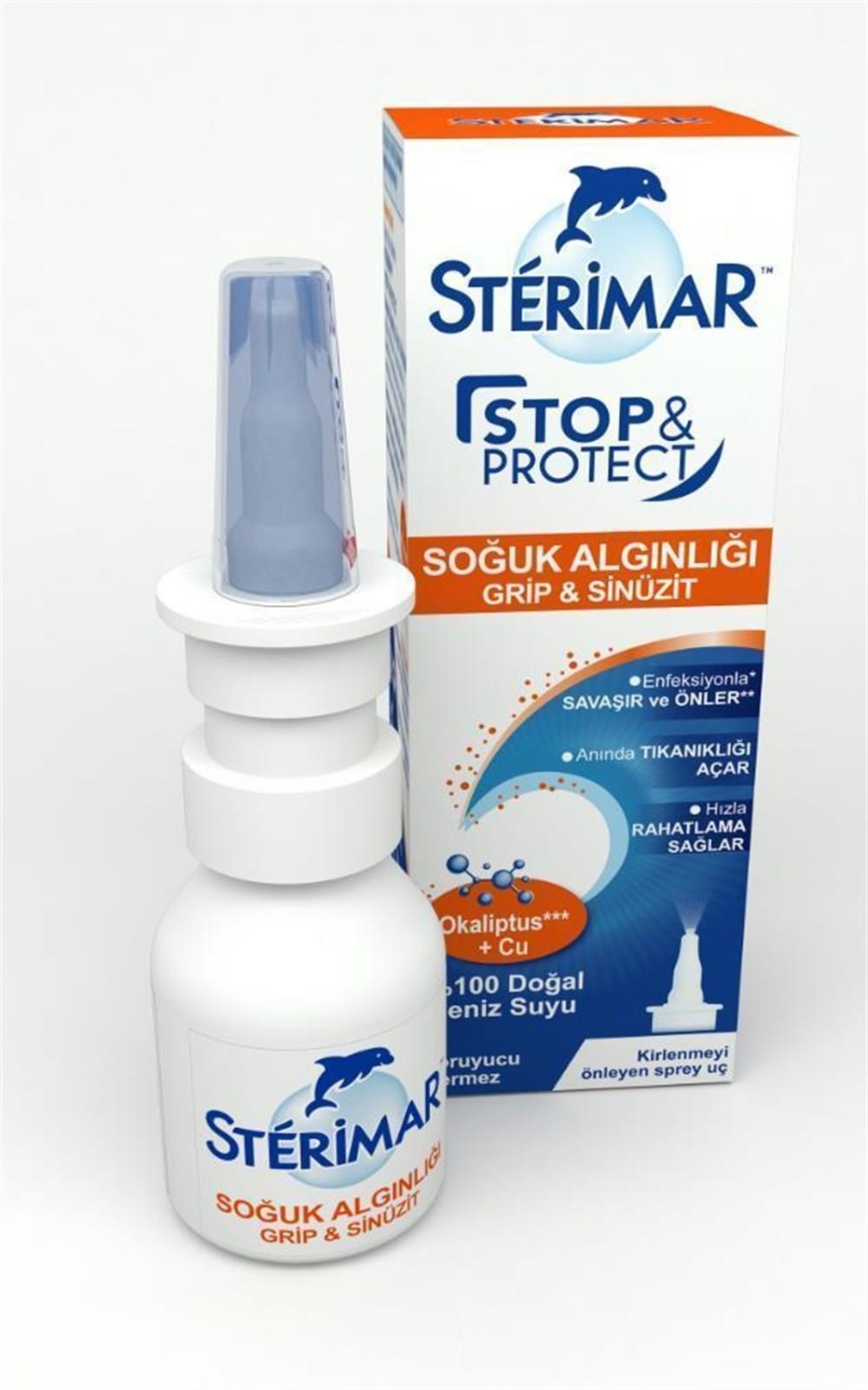 Sterimar Stop Protect Soğuk Algınlığı Grip Sinüzit 20 ml Burun Spreyi - 1
