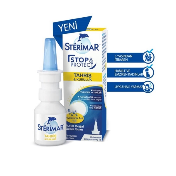 Sterimar Stop Protect Tahriş ve Kuruluk 20 ml Burun Spreyi - STERİMAR
