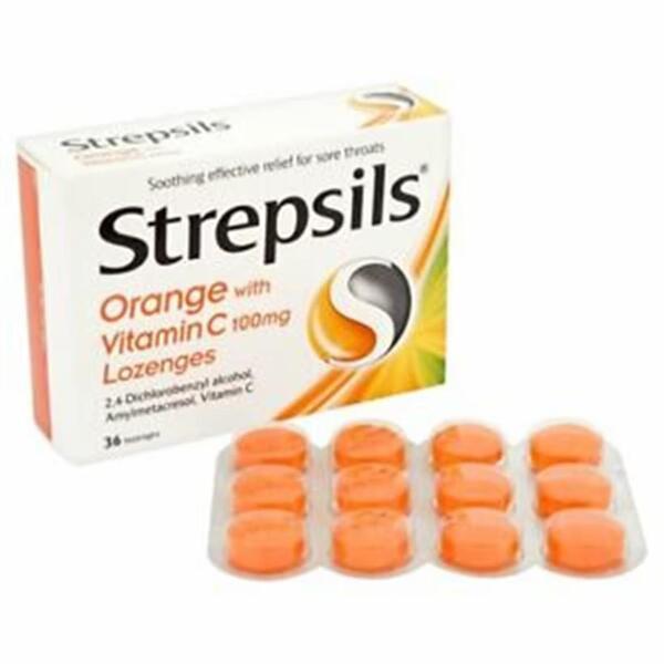 Strepsils C Vitamini ve Portakal Aromalı 24lü Pastil - STREPSİLS