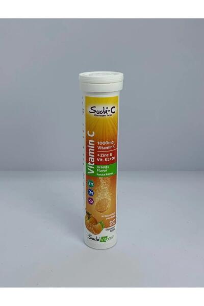 Suda C Vitamin C Orange 20 Efervesan Tablet - FARMATEK