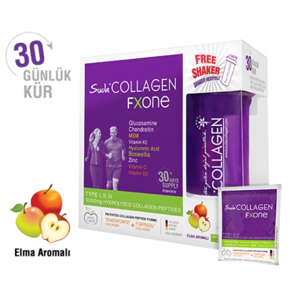 Suda Collagen Fxone Apple 30 Saşe - SUDA COLLAGEN