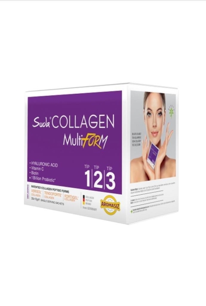 Suda Collagen MultiForm Aromasız 30 x 10 gr - SUDA COLLAGEN