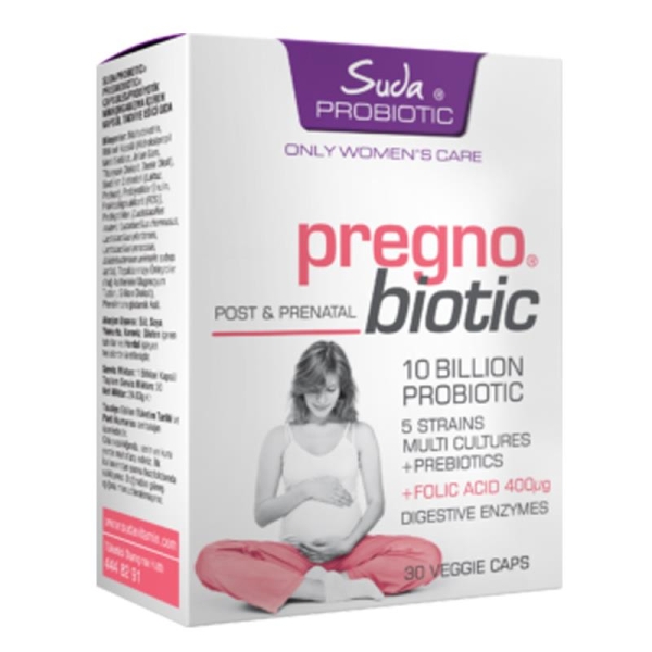 Suda Probiotic Pregno Biotic 30 Kapsül - SUDA COLLAGEN