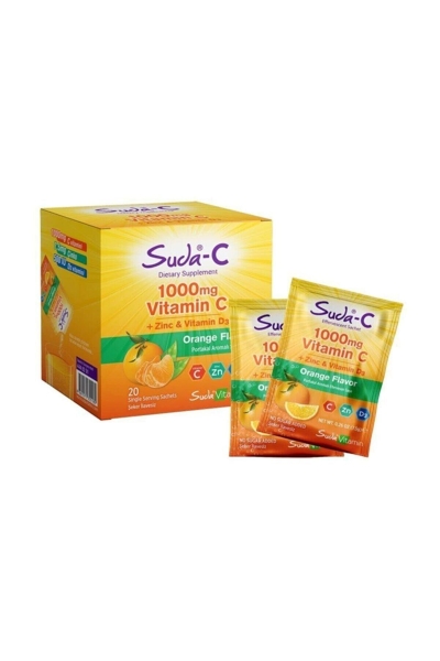 Suda Vitamin C 1000 mg + Zinc ve Vitamin D3 20 Şase - SUDA VİTAMİN