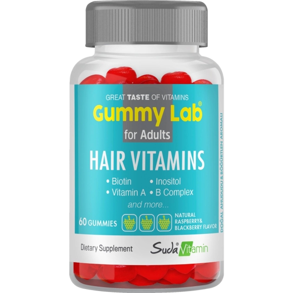 Suda Vitamin Hair Vitamins Yetişkinler İçin 60 Gummies - BİGJOY