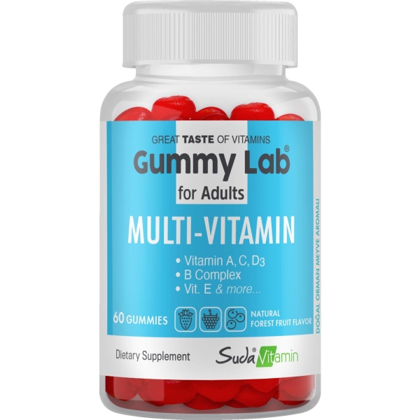 Suda Vitamin Multivitamin Yetişkinler İçin 60 Gummies - BİGJOY
