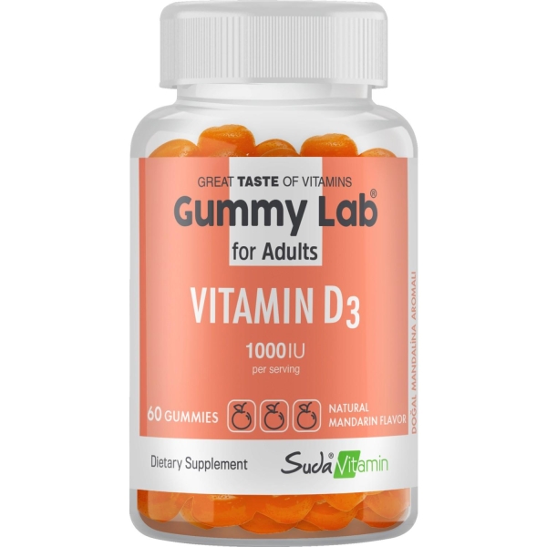 Suda Vitamin Vitamin D3 Yetişkinler İçin 60 Gummies - BİGJOY