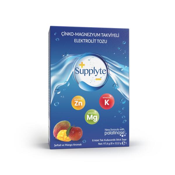 Supplyte Elektrolit Tozu 8 Stick Saşe Mango - ENAFARMA