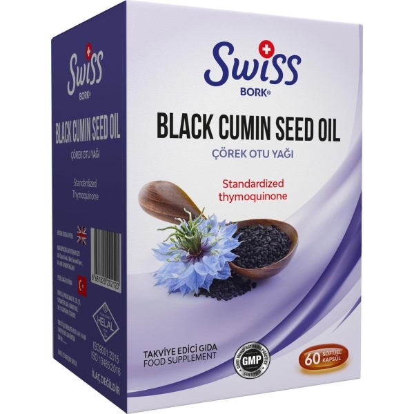 Swiss Bork Çörek Otu Yağı 60 Softjel - BORK HEALT