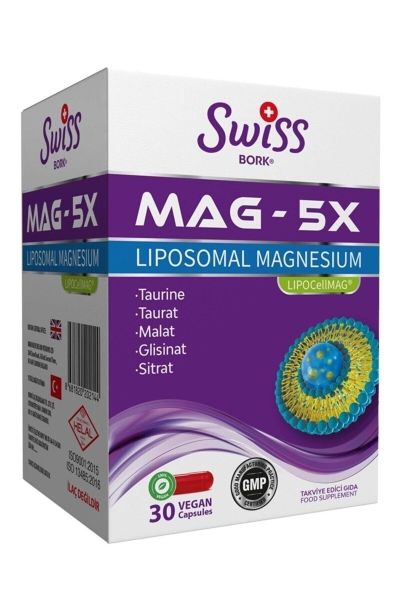 Swiss Bork Mag 5x Liposomal Magnesium 30 Vegan Kapsül - BORK HEALT