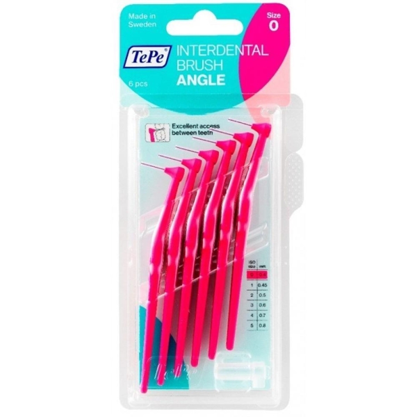 Tepe Angle T117 0.4 mm 6'lı Pembe Arayüz Diş Fırçası - TEPE