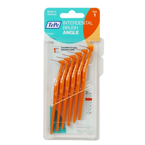 Tepe Angle T118 Turuncu 0.45 mm 6'lı Arayüz Diş Fırçası - TEPE