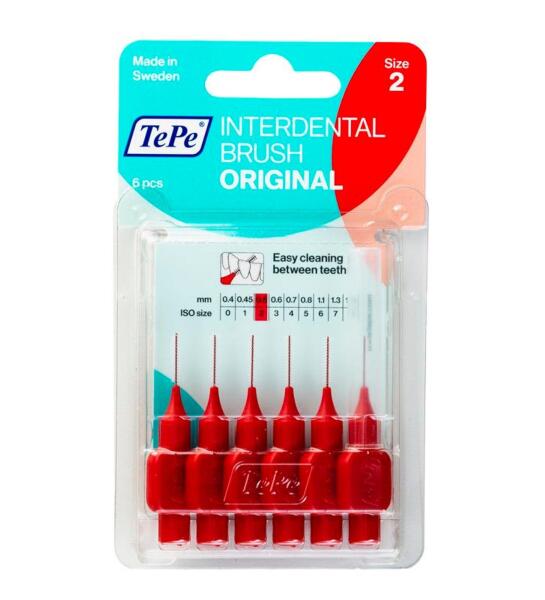 TePe Blıster Ekstra Yumuşak Kırmızı 0.5mm Arayüz Fırçası - TEPE