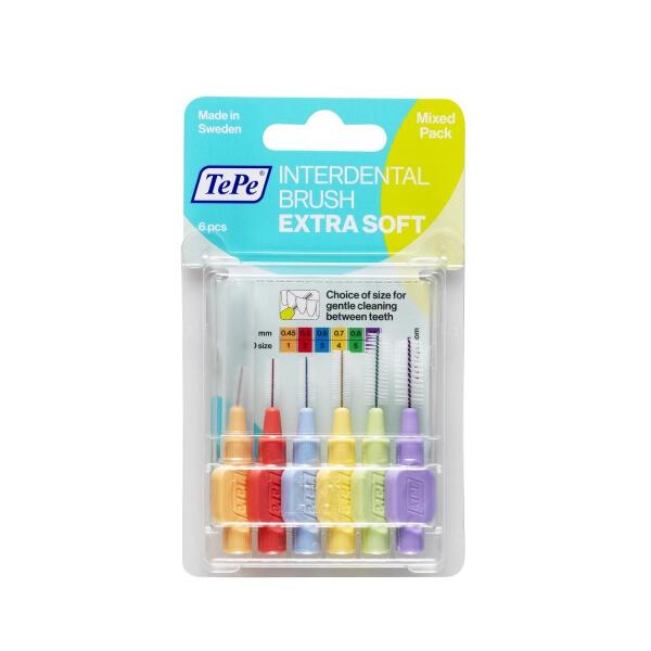 Tepe Blister T186 Orjinal Karışık Arayüz 6'lı Arayüz Fırçası - TEPE