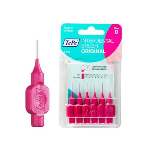 Tepe Interdantal Brush Diş Arası Fırçası 0.4 mm 6'lı Pembe Blister - TEPE