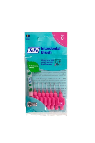 Tepe Interdental Brush 0.4 mm 6'lı Pembe Arayüz Fırçası - TEPE