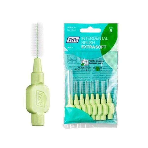 Tepe T106 Interdental Brush Original Yeşil 0.8 mm 8 Adet Ara Yüz Fırçası - TEPE