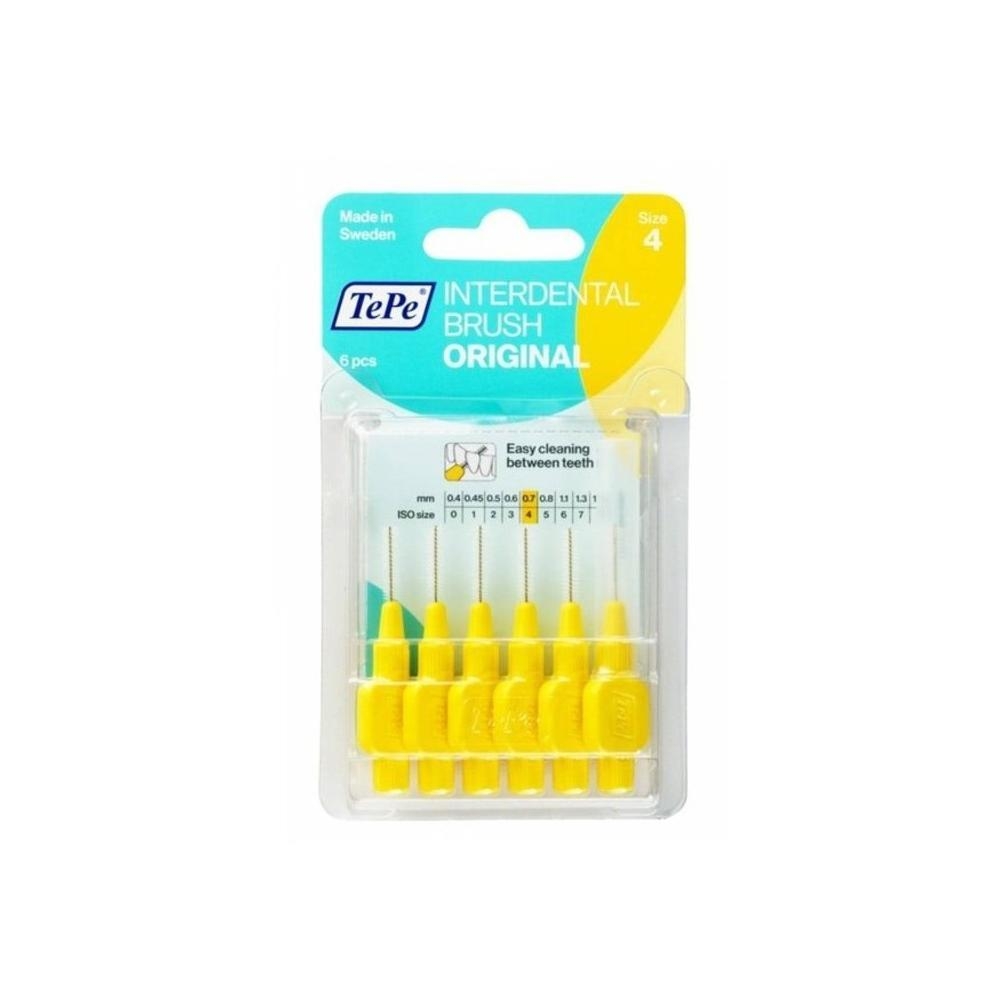 Tepe T184 Interdantal Blister Sarı 0.7 mm 6'lı Diş Arası Fırçası - 1
