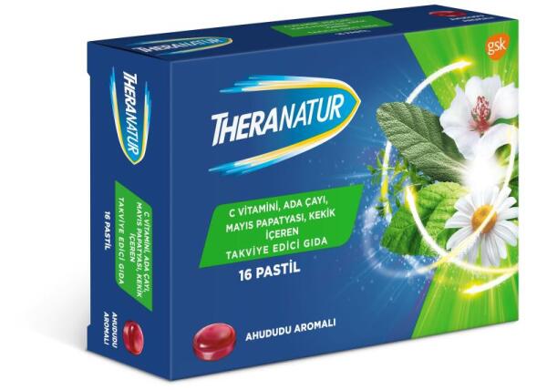 Theranatur Ahududu Aromalı Pastil 16 Adet - THER
