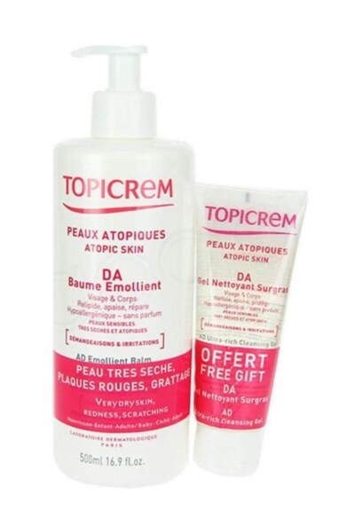 Topicrem Emollient Balm 500 Ml+cleansing Gel 75 Ml - TOPICREM