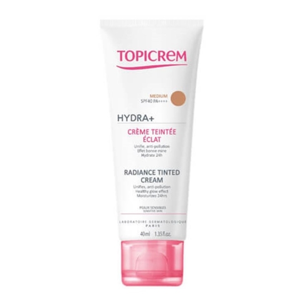 Topicrem Hydra+ Radiance Tinted Medium Cream Spf 40 40 ml Renkli Nemlendirici Krem - TOPICREM