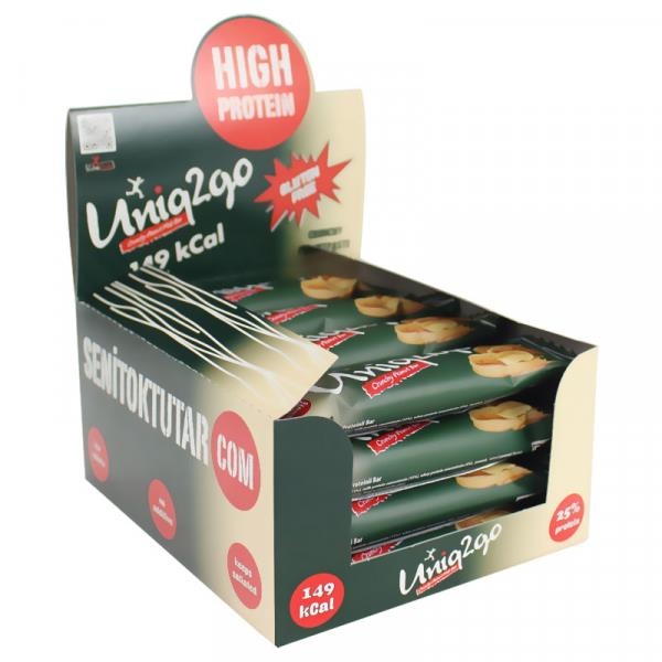 Uniq2go Fıstık Ezmeli Protein Midi Bar 40 Gr 16 Adet - UNİQ2GO